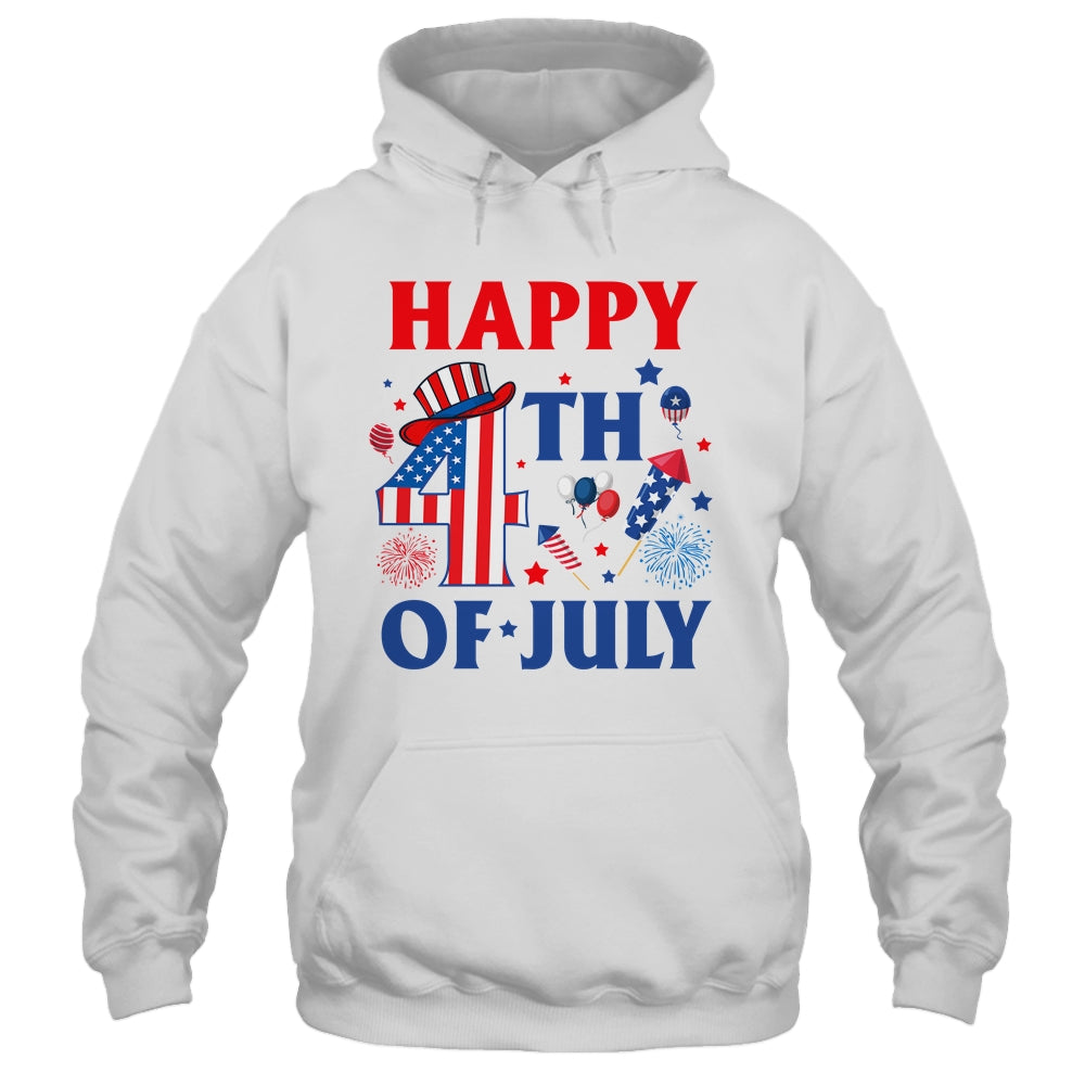 Happy 4th Of July Patriotic American US Flag Men Women Kids Shirt & Tank Top | siriusteestore