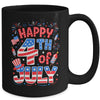 Happy 4th Of July US Flag American 4th Of July Independence Mug | siriusteestore