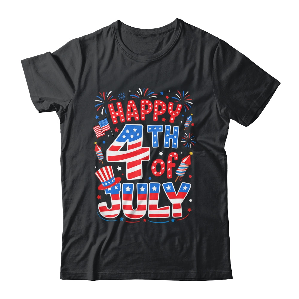 Happy 4th Of July US Flag American 4th Of July Independence Shirt & Tank Top | siriusteestore