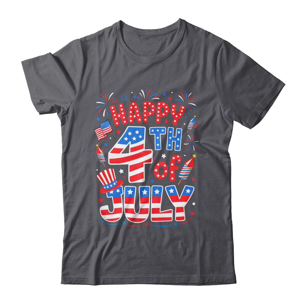Happy 4th Of July US Flag American 4th Of July Independence Shirt & Tank Top | siriusteestore