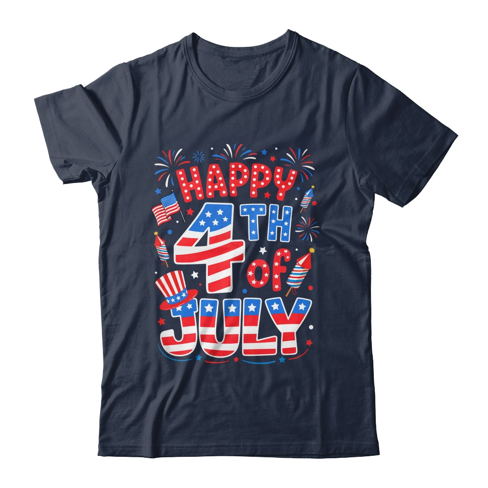 Happy 4th Of July US Flag American 4th Of July Independence Shirt & Tank Top | siriusteestore