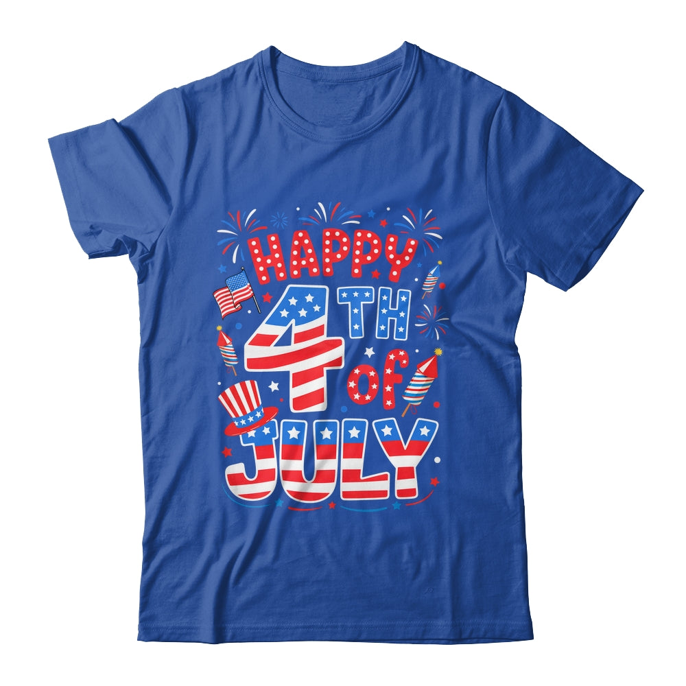 Happy 4th Of July US Flag American 4th Of July Independence Shirt & Tank Top | siriusteestore