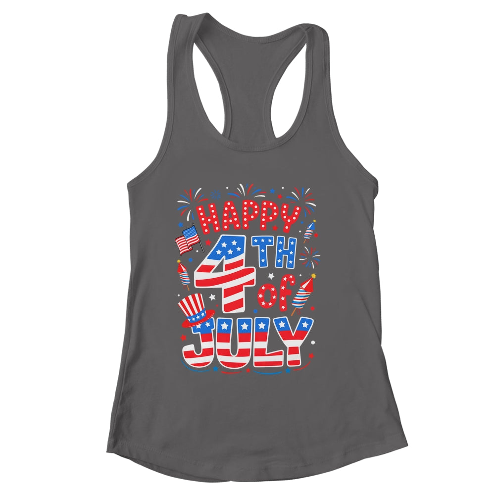 Happy 4th Of July US Flag American 4th Of July Independence Shirt & Tank Top | siriusteestore