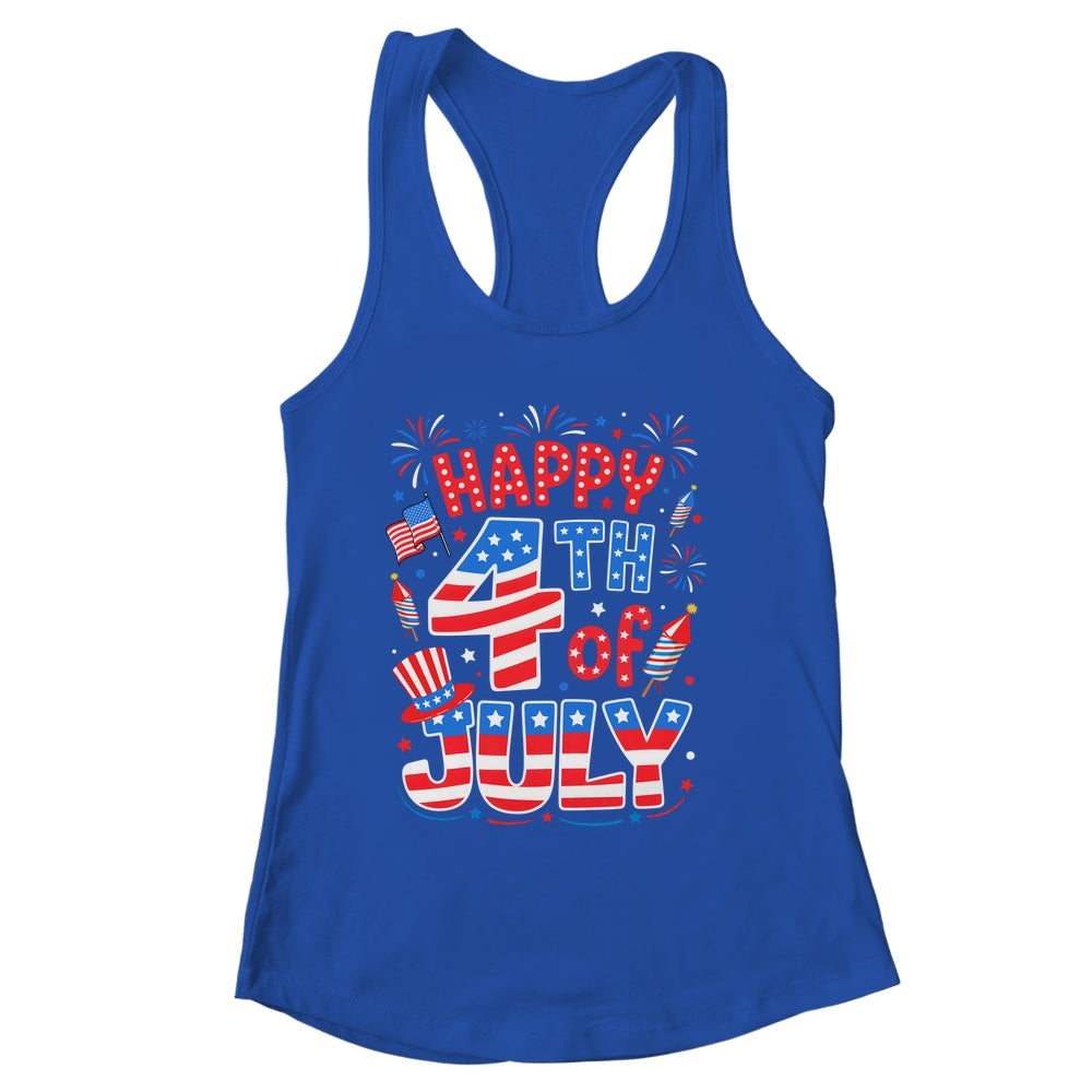 Happy 4th Of July US Flag American 4th Of July Independence Shirt & Tank Top | siriusteestore