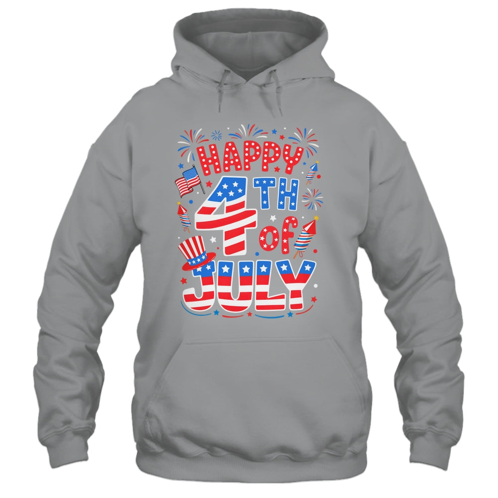 Happy 4th Of July US Flag American 4th Of July Independence Shirt & Tank Top | siriusteestore
