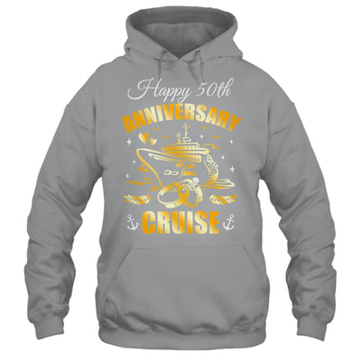 Happy 50th Anniversary Cruise Wedding Matching Husband Wife Shirt & Tank Top | siriusteestore