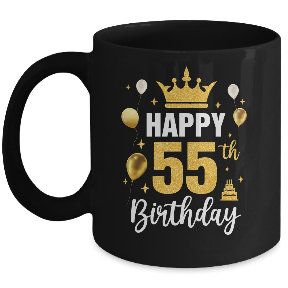 Happy 55th Birthday Idea For 55 Years Old Man And Woman Mug | siriusteestore