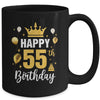 Happy 55th Birthday Idea For 55 Years Old Man And Woman Mug | siriusteestore