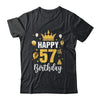 Happy 57th Birthday Idea For 57 Years Old Man And Woman Shirt & Tank Top | siriusteestore