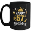 Happy 57th Birthday Idea For 57 Years Old Man And Woman Mug | siriusteestore