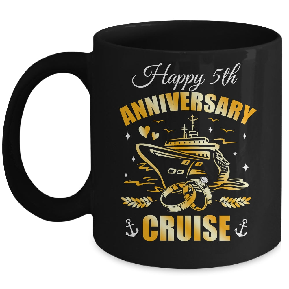 Happy 5th Anniversary Cruise Wedding Matching Husband Wife Mug | siriusteestore