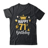 Happy 71st Birthday Idea For 71 Years Old Man And Woman Shirt & Tank Top | siriusteestore
