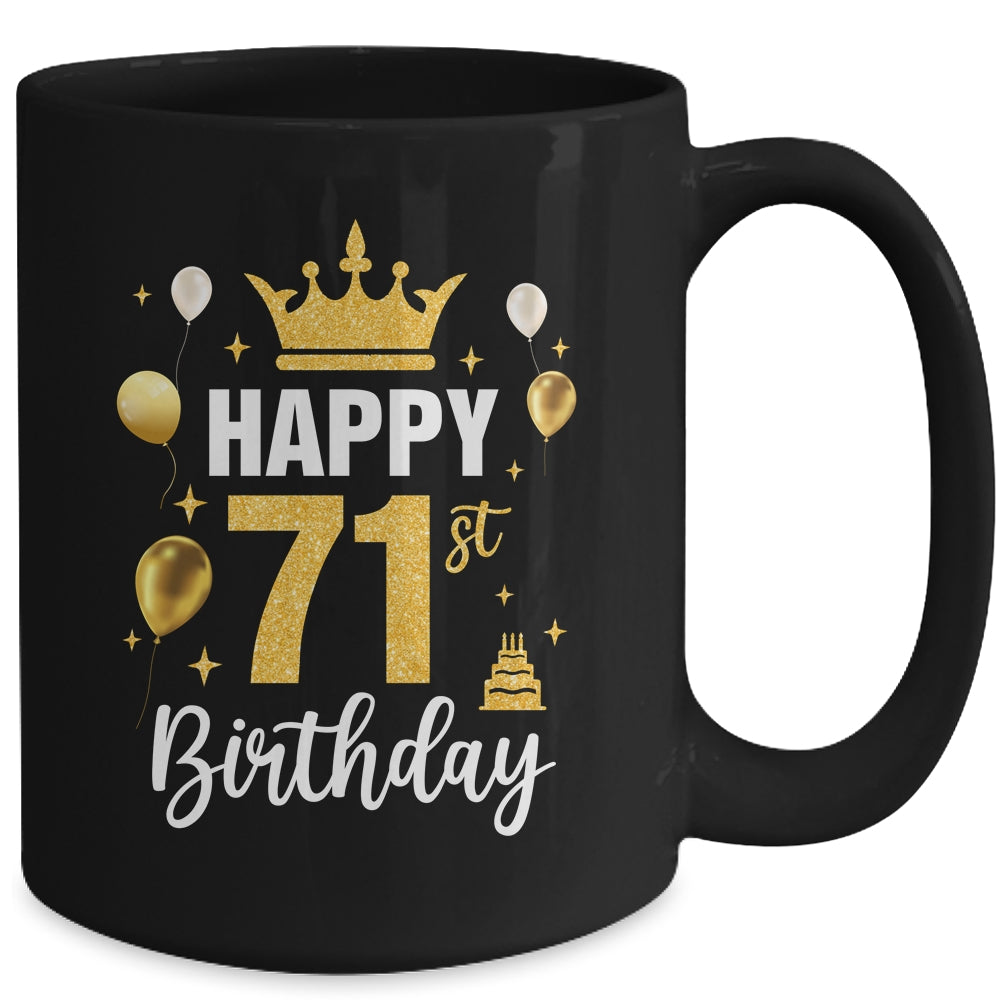 Happy 71st Birthday Idea For 71 Years Old Man And Woman Mug | siriusteestore