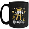 Happy 71st Birthday Idea For 71 Years Old Man And Woman Mug | siriusteestore