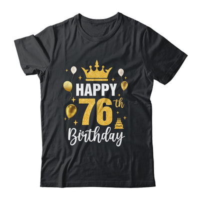 Happy 76th Birthday Idea For 76 Years Old Man And Woman Shirt & Tank Top | siriusteestore