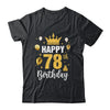 Happy 78th Birthday Idea For 78 Years Old Man And Woman Shirt & Tank Top | siriusteestore