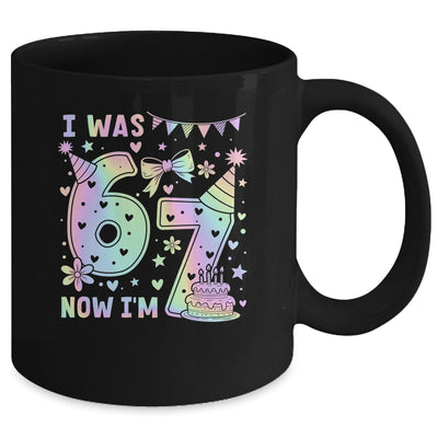 Happy 7th Birthday Girl I Was 6 Now I'm 7 Kids 6 7 Birthday Mug | siriusteestore