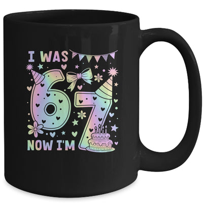 Happy 7th Birthday Girl I Was 6 Now I'm 7 Kids 6 7 Birthday Mug | siriusteestore