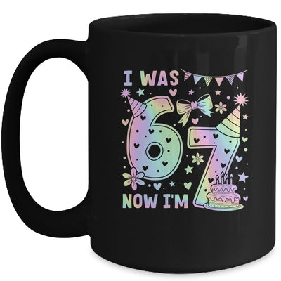 Happy 7th Birthday Girl I Was 6 Now I'm 7 Kids 6 7 Birthday Mug | siriusteestore