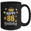 Happy 86th Birthday Idea For 86 Years Old Man And Woman Mug | siriusteestore