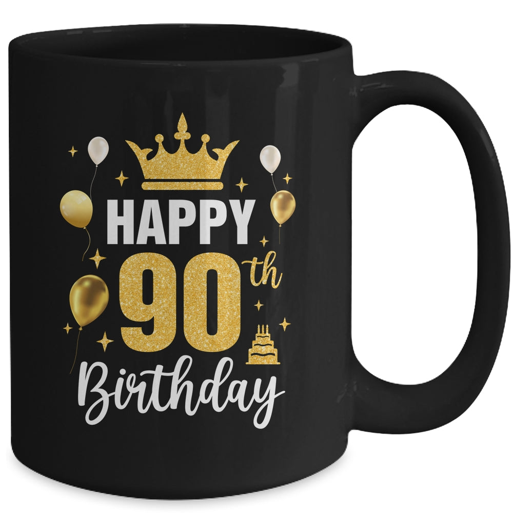 Happy 90th Birthday Idea For 90 Years Old Man And Woman Mug | siriusteestore