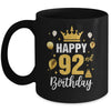 Happy 92nd Birthday Idea For 92 Years Old Man And Woman Mug | siriusteestore