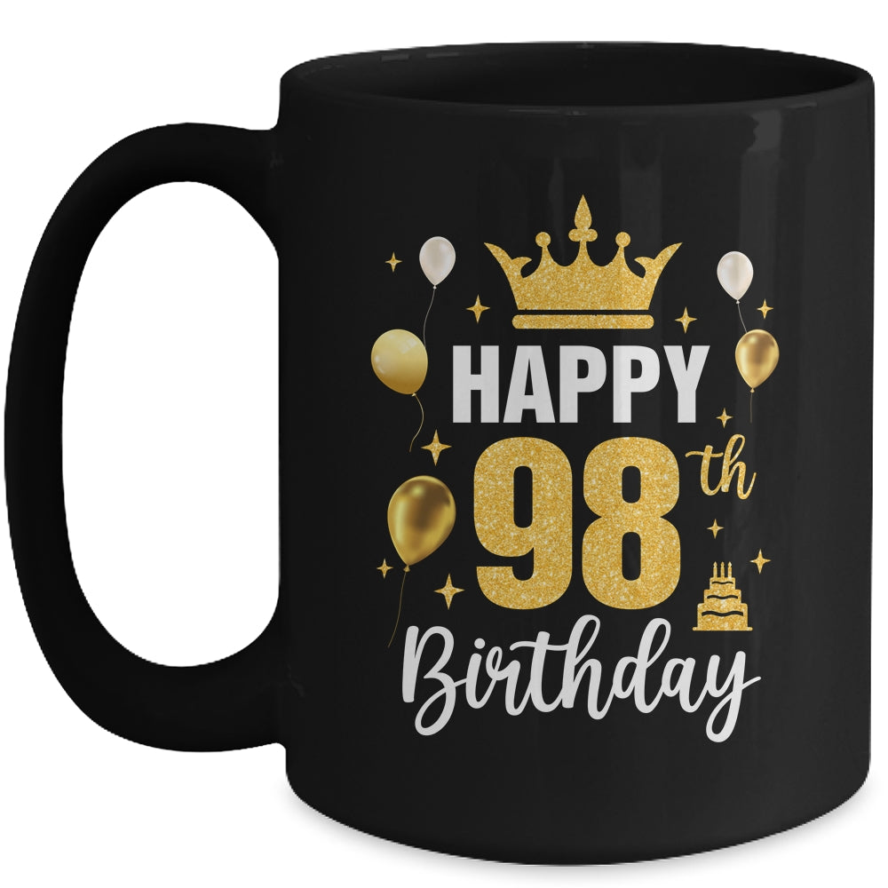 Happy 98th Birthday Idea For 98 Years Old Man And Woman Mug | siriusteestore