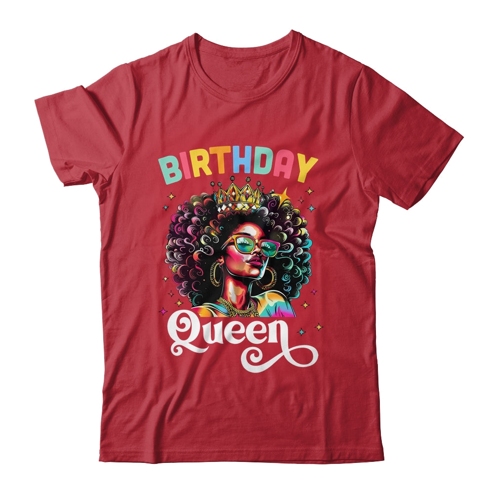 Happy Birthday African American Melanin Queen Birthday Queen Shirt & Tank Top | siriusteestore