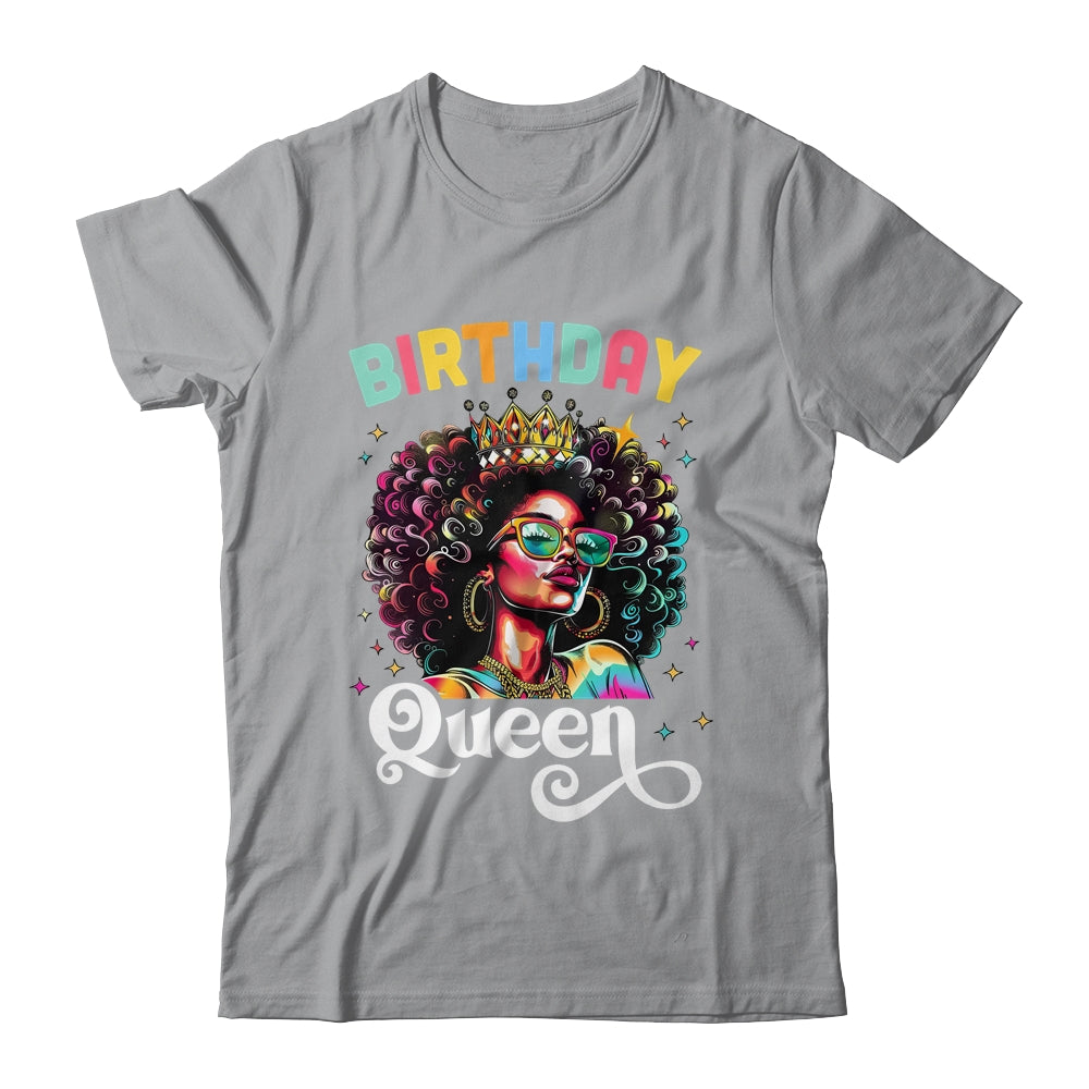 Happy Birthday African American Melanin Queen Birthday Queen Shirt & Tank Top | siriusteestore