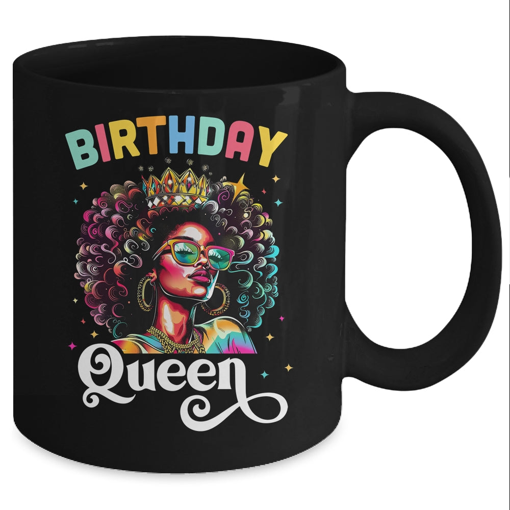 Happy Birthday African American Melanin Queen Birthday Queen Mug | siriusteestore