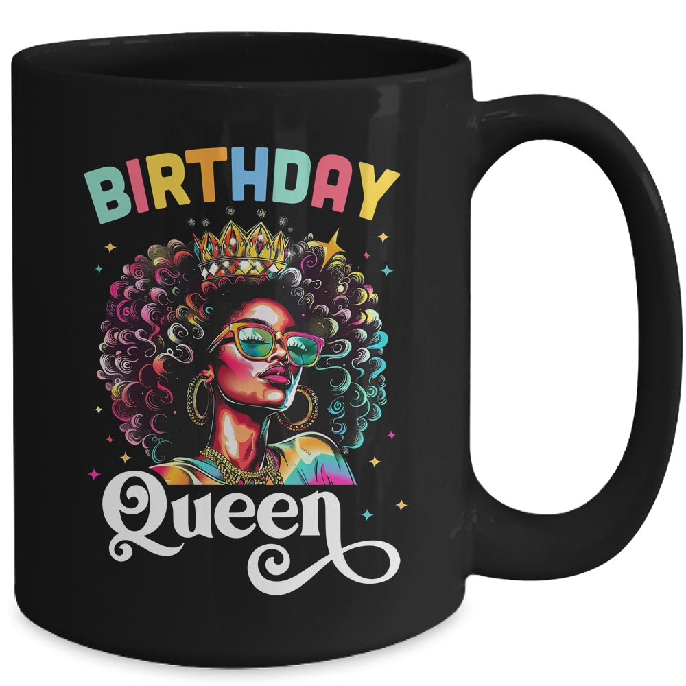 Happy Birthday African American Melanin Queen Birthday Queen Mug | siriusteestore