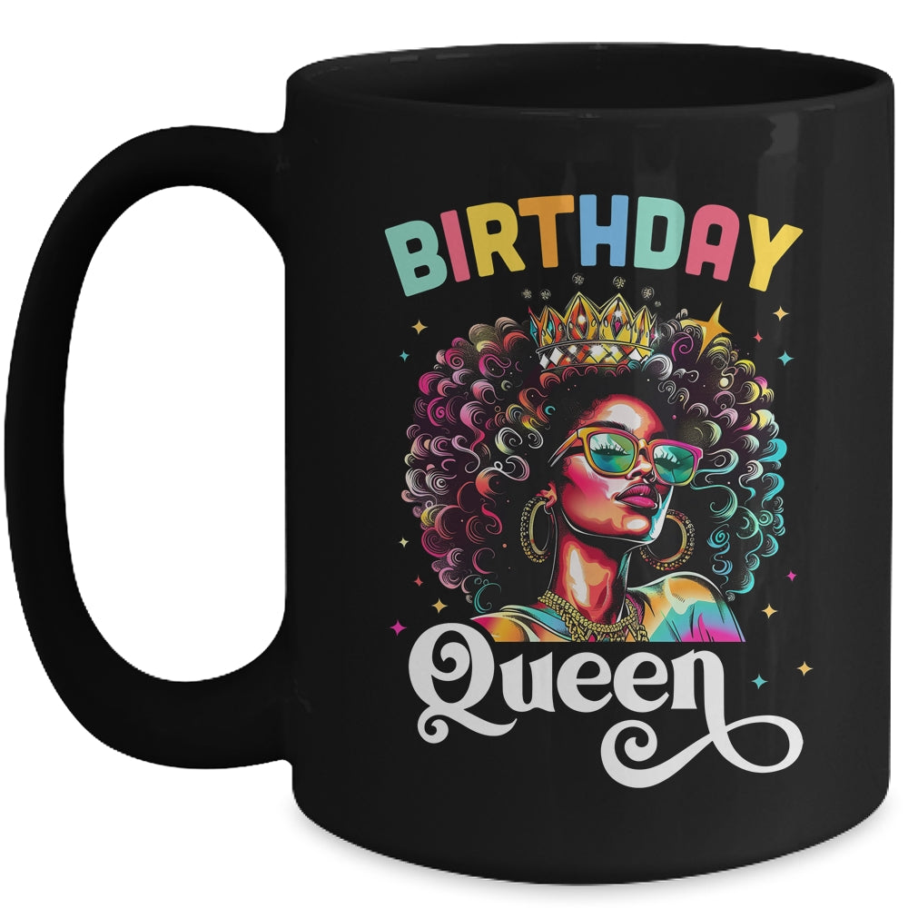 Happy Birthday African American Melanin Queen Birthday Queen Mug | siriusteestore