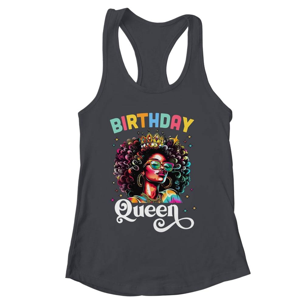 Happy Birthday African American Melanin Queen Birthday Queen Shirt & Tank Top | siriusteestore
