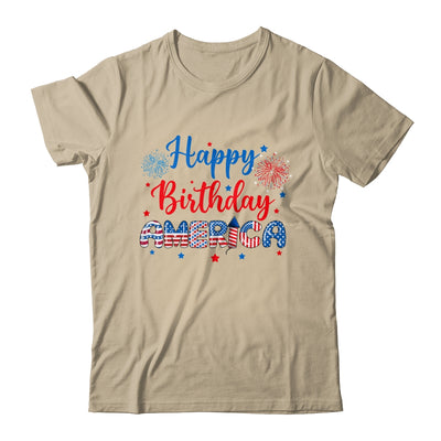 Happy Birthday America Firework USA Flag 4th Of July Freedom Shirt & Tank Top | siriusteestore