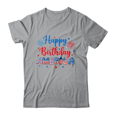 Happy Birthday America Firework USA Flag 4th Of July Freedom Shirt & Tank Top | siriusteestore