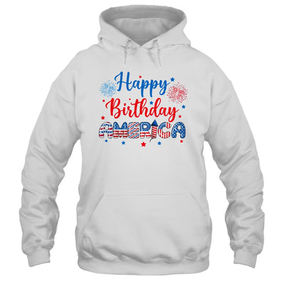 Happy Birthday America Firework USA Flag 4th Of July Freedom Shirt & Tank Top | siriusteestore