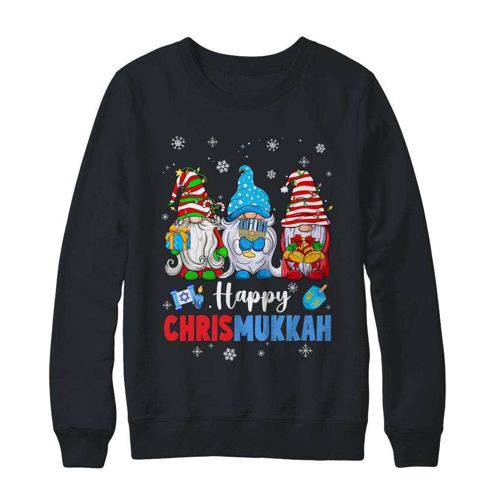 Happy Chrismukkah Gnomes Merry Christmas And Happy Hanukkah Shirt & Sweatshirt | siriusteestore