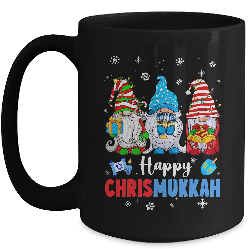 Happy Chrismukkah Gnomes Merry Christmas And Happy Hanukkah Mug | siriusteestore