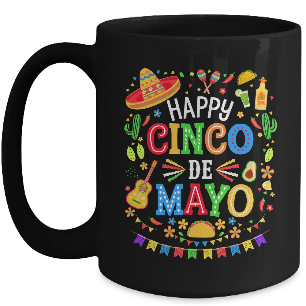 Happy Cinco De Mayo Fiesta Mexican Party 5 De Mayo Men Women Mug | siriusteestore