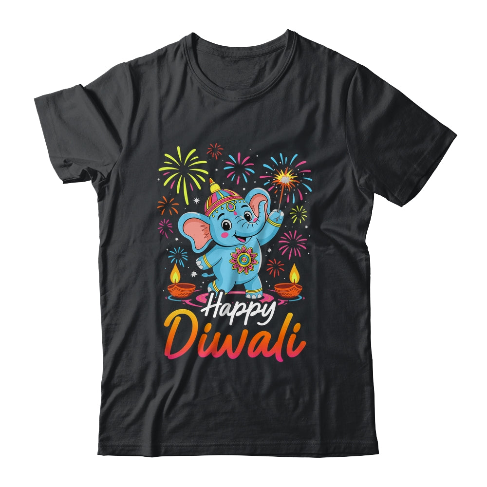 Happy Diwali Cute Elephant Festival Lights Celebration Shirt & Hoodie | siriusteestore