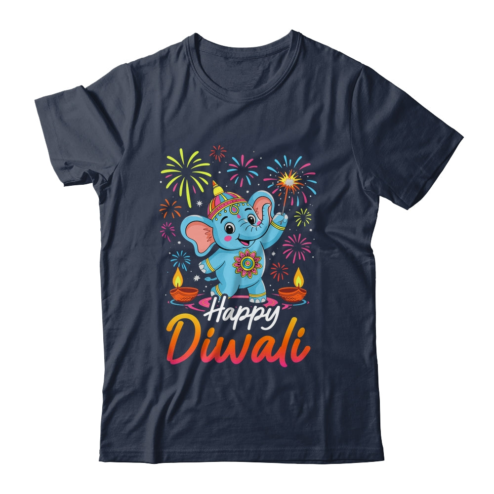 Happy Diwali Cute Elephant Festival Lights Celebration Shirt & Hoodie | siriusteestore