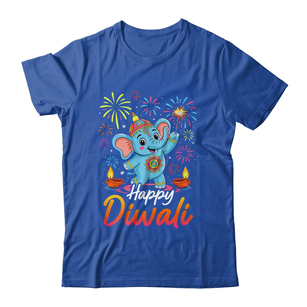 Happy Diwali Cute Elephant Festival Lights Celebration Shirt & Hoodie | siriusteestore