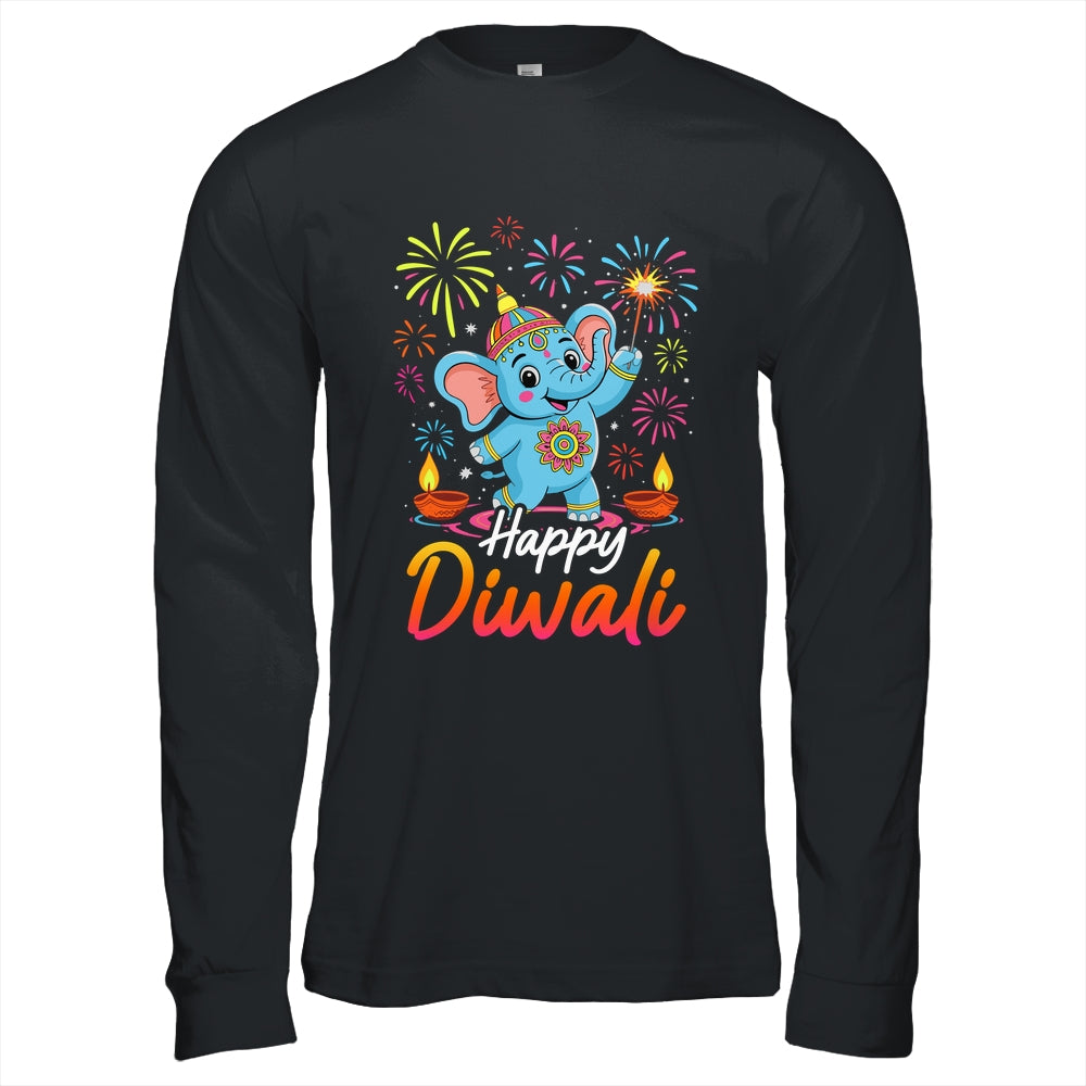 Happy Diwali Cute Elephant Festival Lights Celebration Shirt & Hoodie | siriusteestore