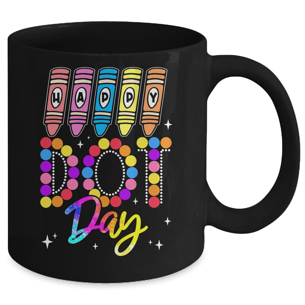 Happy Dot Day International Dot Day Teacher Kids Mug | siriusteestore