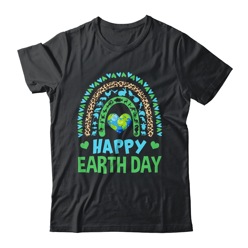 Happy Earth Day Cute Rainbow Earth Lover Teachers Kids Shirt & Hoodie | siriusteestore