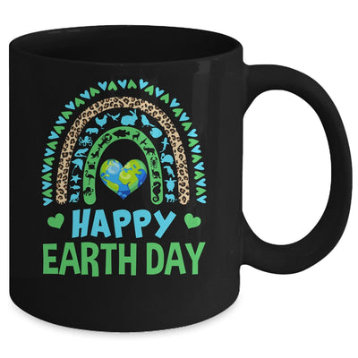 Happy Earth Day Cute Rainbow Earth Lover Teachers Kids Mug | siriusteestore