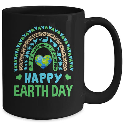 Happy Earth Day Cute Rainbow Earth Lover Teachers Kids Mug | siriusteestore