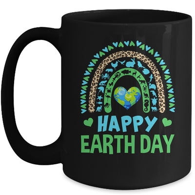 Happy Earth Day Cute Rainbow Earth Lover Teachers Kids Mug | siriusteestore