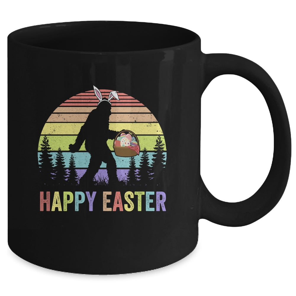 Happy Easter Bigfoot Bunny Vintage Mug | siriusteestore