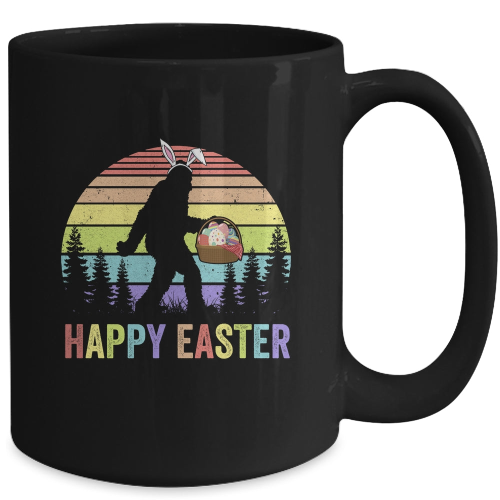 Happy Easter Bigfoot Bunny Vintage Mug | siriusteestore